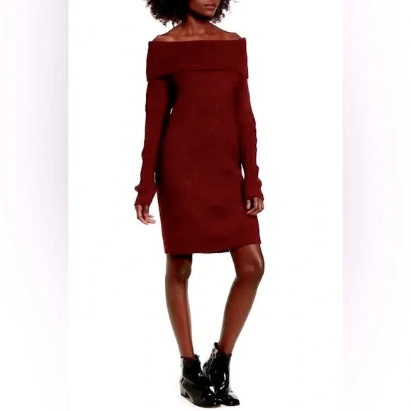 white christmas dresses Button Sweater Dress – Elie Tahari